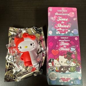 New Sanrio Hello Kitty Time to Shine Kidrobot Devil / Angel Figurine